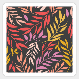 Pretty leaf repeat pattern Sticker